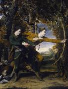 Sir Joshua Reynolds Colonel Acland and Lord Sydney, 'The Archers France oil painting artist